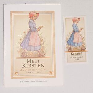 Vintage 1986 Pleasant Company Kirsten Book and Bookmark